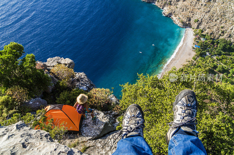 来自Oludeniz的蝴蝶谷。Fethiye /土耳其。